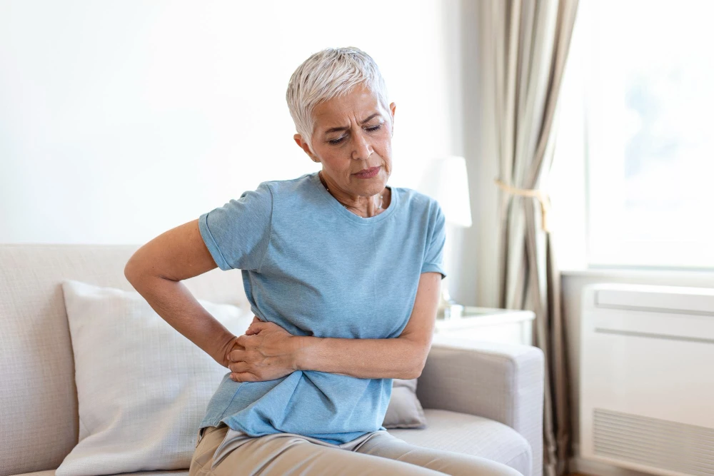 Patient receiving chiropractic care for herniated disc pain
