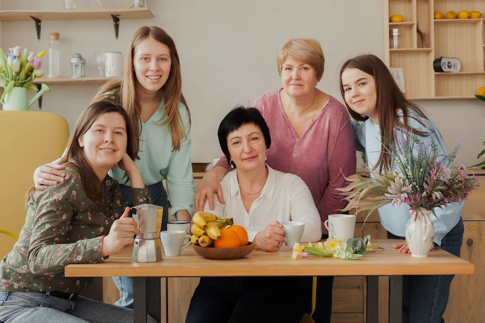 Women of different ages representing comprehensive healthcare throughout life